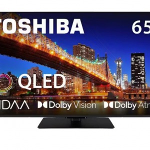 Toshıba Televizyon 65QV3F63DG 65'' QLED 4K Vıdaa TV 164 cm